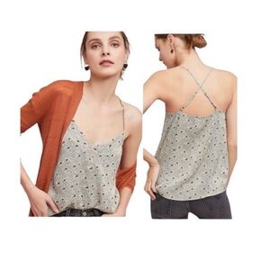 Anthropologie Floreat camisole spaghetti strap silky tank top bohemian medium